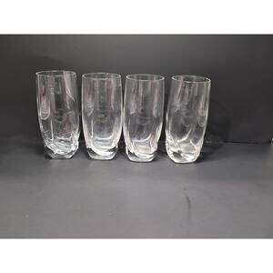 Luigi Bormioli Cocktail Glasses,‎ Light & Music, Crystal Highball Glass Set of 4